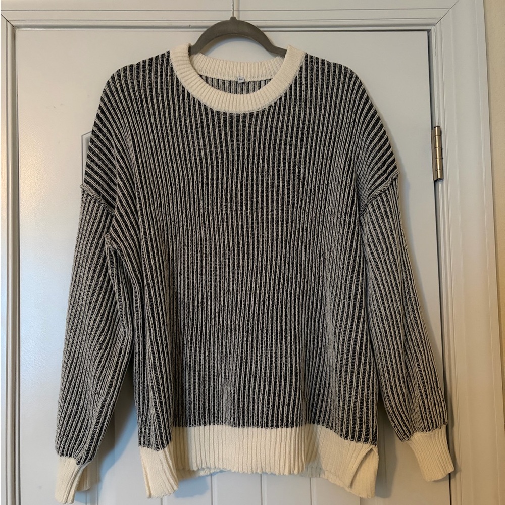 Striped Black and White Sweater